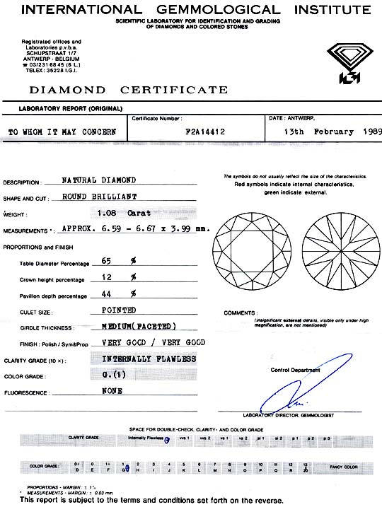 Foto 9 - Lupenreiner Einkaräter Diamant 1,08ct IGI Top Wesselton, D5178