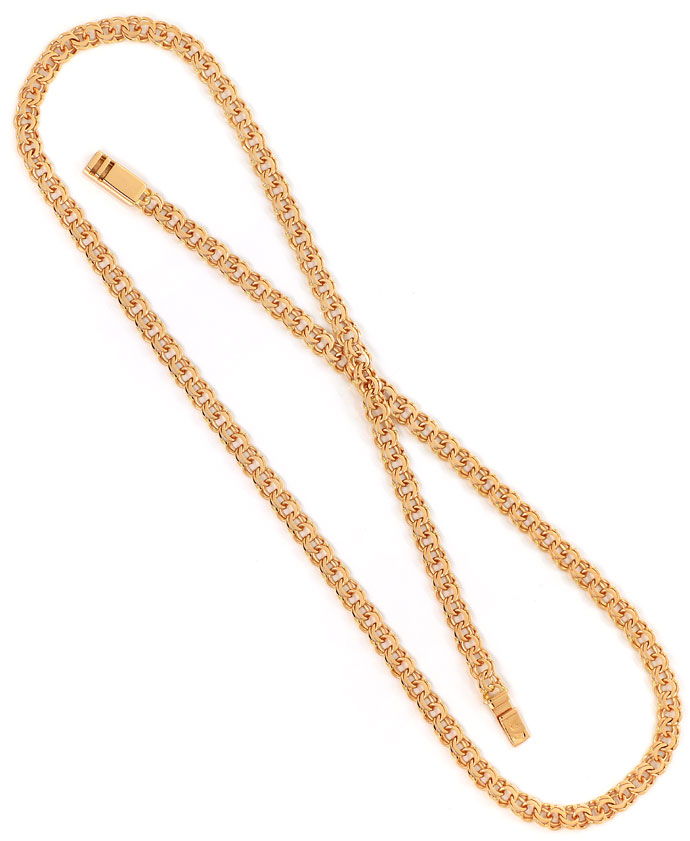 Foto 3 - Rotgoldkette Garibaldi Halskette 56cm lang massiv 585er, K3090