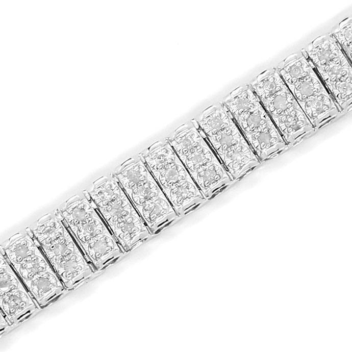 Foto 2 - Dekoratives Armband mit 3,05ct Diamanten, Pavee gefasst, R7809