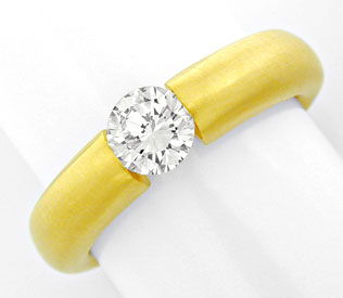 Foto 1 - Brillant-Spann Ring 0,60ct VVS2 18K Gelbgold, S3975