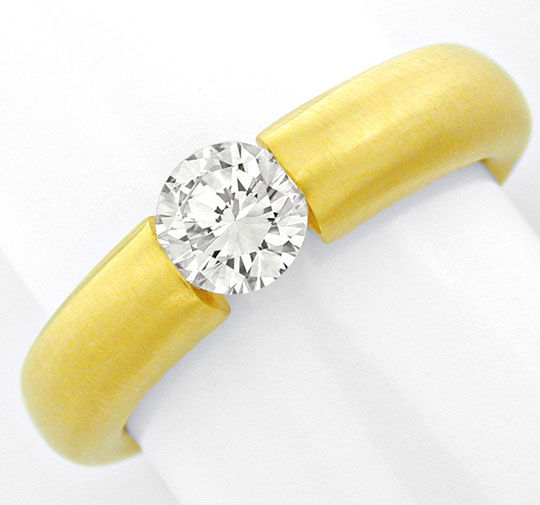 Foto 2 - Brillant-Spann Ring 0,60ct VVS2 18K Gelbgold, S3975