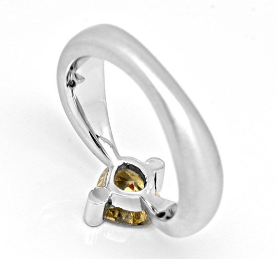 Foto 4 - Ring 1,12ct Diamant Herz Einkaräter Super Design, S4199