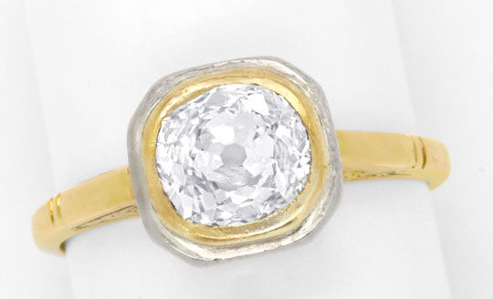 Foto 2 - Original antiker Einkaräter Diamant-Ring 1,27ct Schmuck, S6559