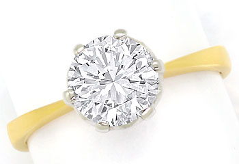 Foto 1 - Klassischer Diamantring mit imposantem 1,65ct Brillant, S9664